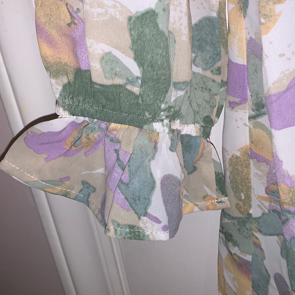 ANANY Ruffled Dress size Large - Picture 5 of 16